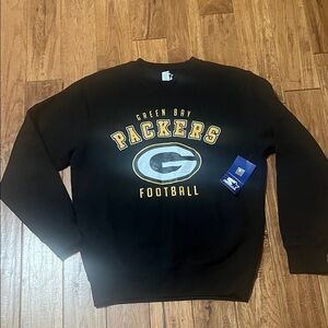 WOMEN’S SZ SMALL Green Bay Packers Black SWEATSHIRT NWT #2